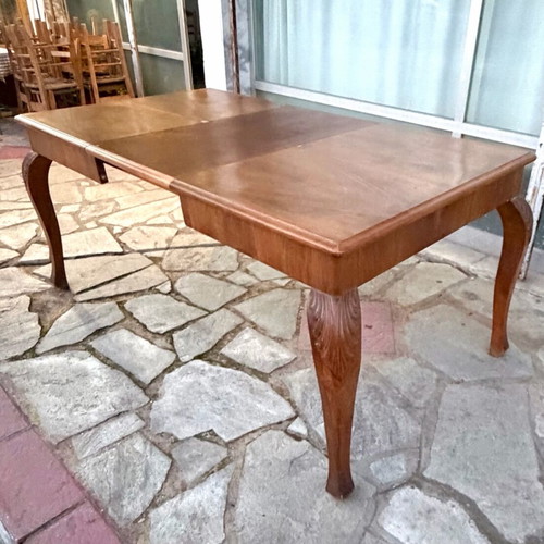 Extendable solid wood table refurbished over 2.20m length