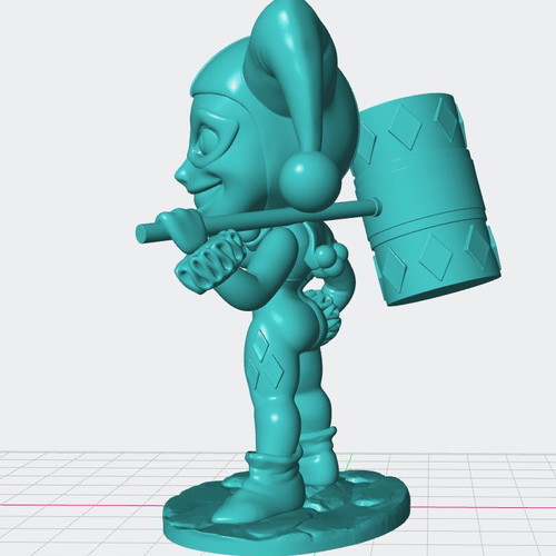 3D Harley Quinn model unpainted new, 10 centimeters