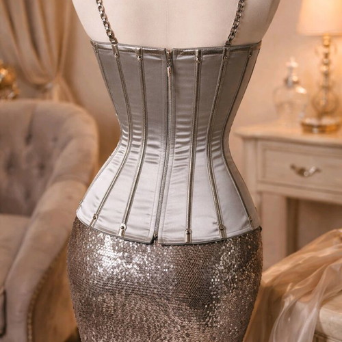 Dolce & Gabbana satin corset new, off white, size 42