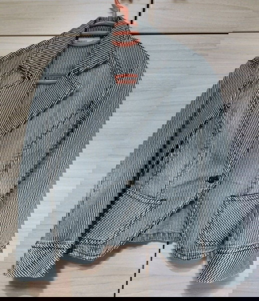 Τζιν Ριγέ Σακάκι Mango jeans