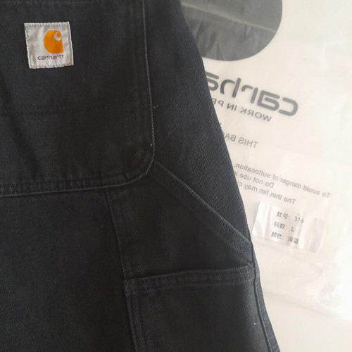 Carhartt Wip short canvas work in progress, black, size L