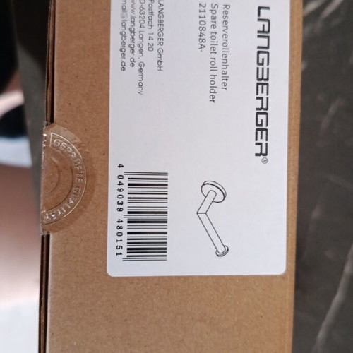 Bathroom toilet paper holder new, unopened