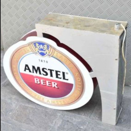 Amstel illuminated advertising sign used
