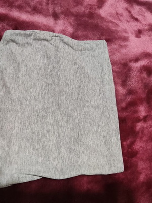 Strapless top gray size small new