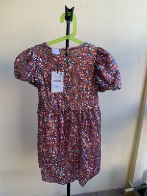 Zara girls' dress new 140 cm multicolored