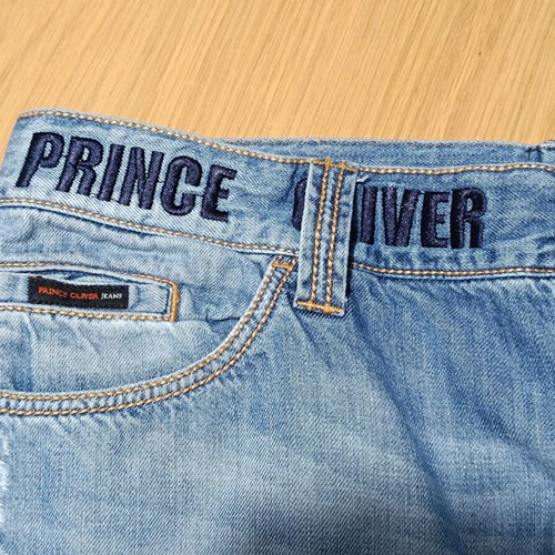 Prince Oliver men's denim bermuda shorts used, size L, blue