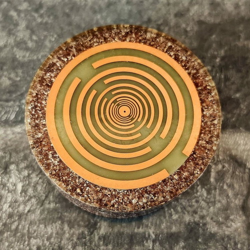 Orgonite large size ALU-COPPER like new with gold-plated MWO antennas