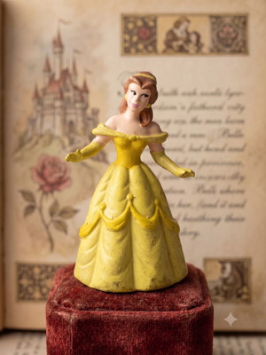 Belle collectible figure Disney 8cm like new, handmade