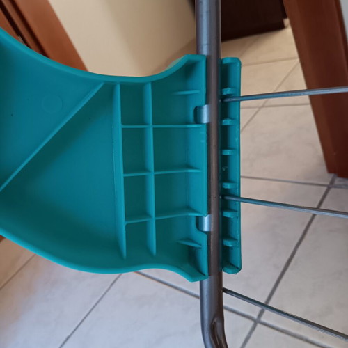 Metal clothes drying rack for balcony, 10 rods, 10.5m length