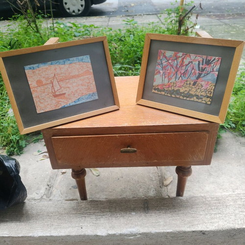 Two collages by Mimis Fotopoulos like new
