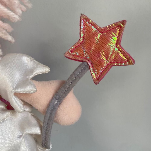 Jellycat Jingle Fairy plush toy pre-owned, 30-31 cm, white and pink