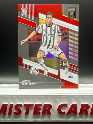Panini Donruss Elite Fifa Fabio Miretti RC red parallel 2022-23 card used