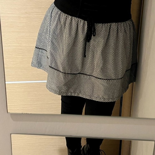 Skirt gray with black details klos TRF No S used