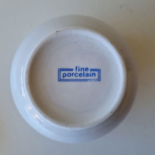 Jacobs porcelain sugar bowl, fine white porcelain