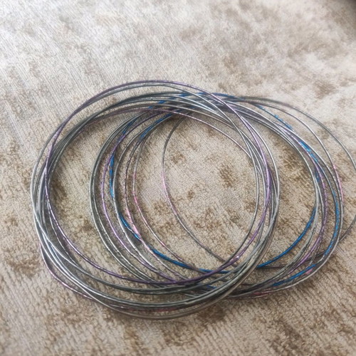 Metal bracelets used, colorful, thin, from Istanbul