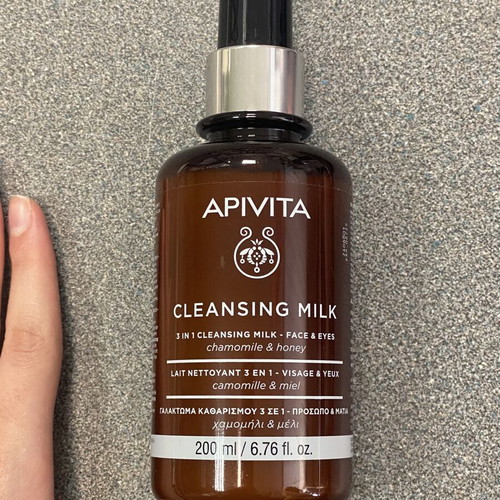 Apivita Cleansing Milk 3 in 1 Face & Eyes with Chamomile & Honey 200ml