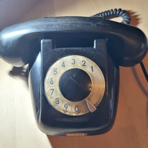 RWT CB-643 Elektrim telephone used, vintage bakelite antique
