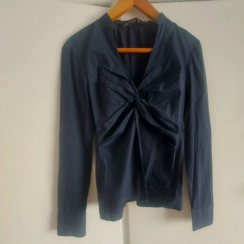 Zara shirt n.xs used, blue with hidden zipper