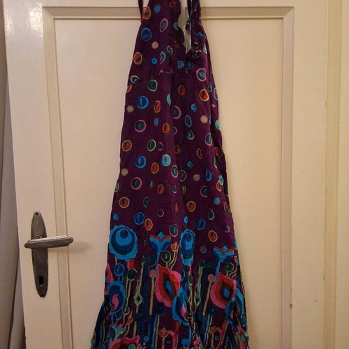 Summer dress Palme like new, purple with patterns