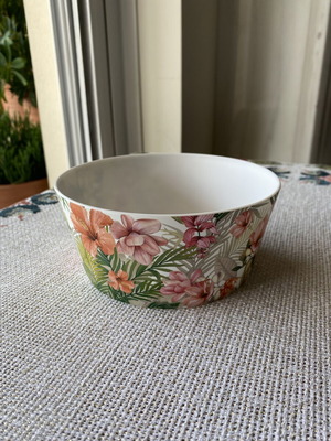 Tropical Plastic Bowl multipurpose, like new, 15x15x6.5 cm