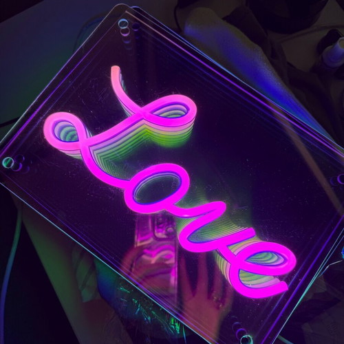 LED Lamp Infinity Mirror Love new decorative 3D effect