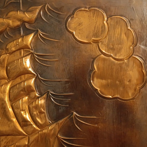 Chalcography by Ckretas with Sailing Ships, Like New, 100x60 cm