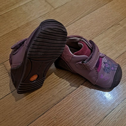 Biomecanics baby shoes used, leather, size 18, purple