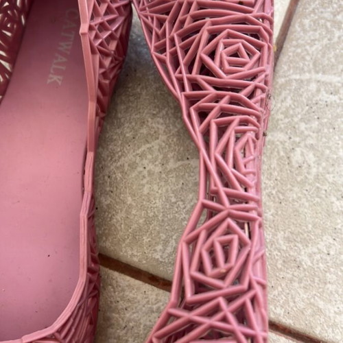 Catwalk ballerina shoes, pink, size 41