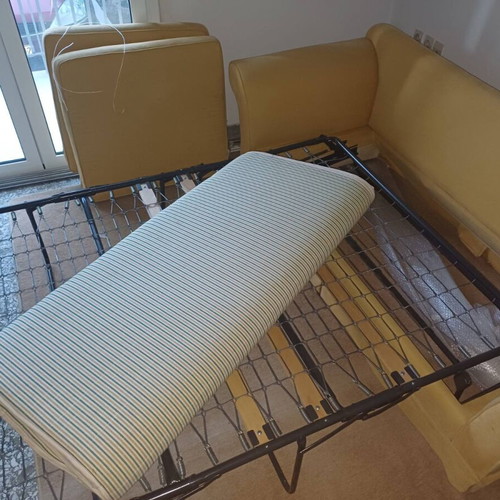 Sofa bed used, comfortable double