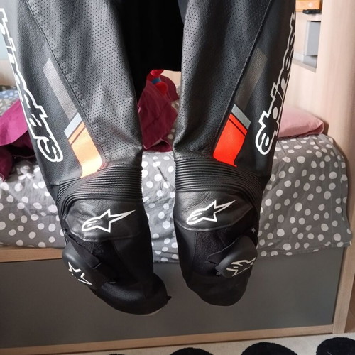 Alpinestars GP Force Chaser leather suit black/red size 52