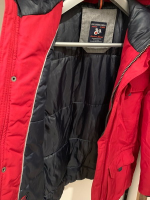 Dur men's winter jacket 3/4 size XL like new, red