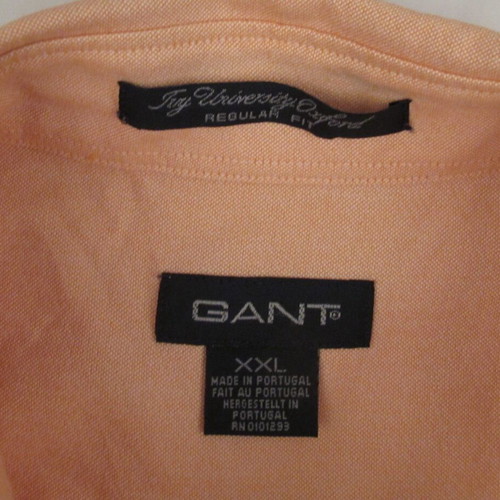 Gant University Oxford men's shirt 2XL orange cotton like new