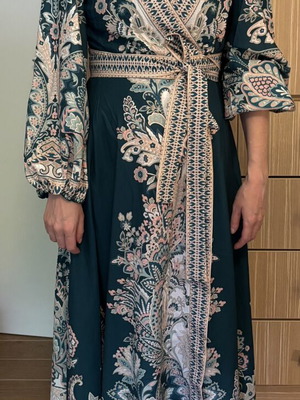 Boho dress like new, multicolor, size XS