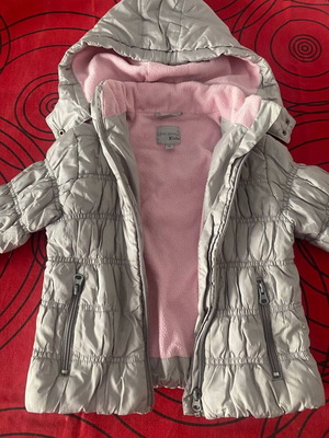 Blue Seven Kids Jacket Size 98 used, warm with fleece lining and hood