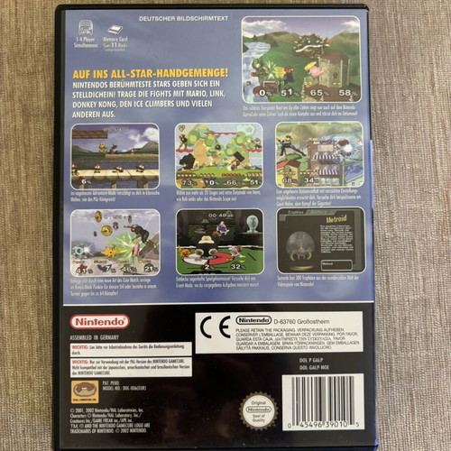 Super Smash Bros Melee Nintendo GameCube PAL used, complete
