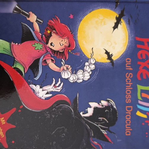 Hexe Lili auf Schloss Dracula children's book like new, German