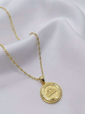 Libra Zodiac Necklace new, 18K gold plated