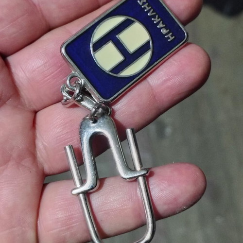 Heraklis keychain 1988 with enamel, used