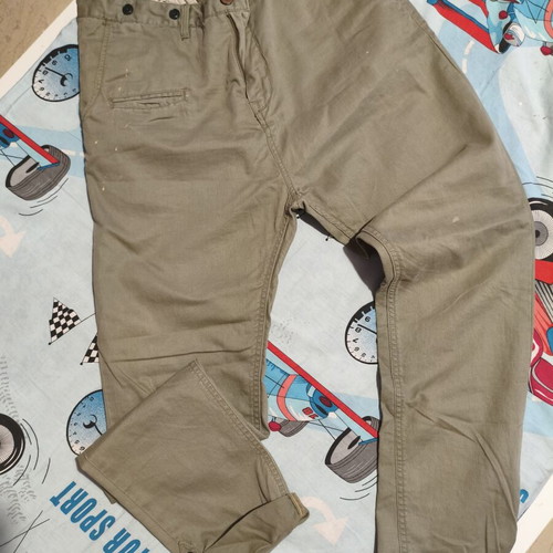 Scotch & Soda men's pants khaki size M like new with vintage distressed look