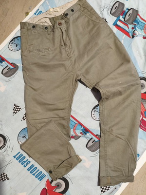 Scotch & Soda men's pants khaki size M like new with vintage distressed look