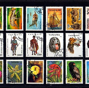 W057 TANZANIA (Africa) σφραγισμένα θεματικά γραμματόσημα