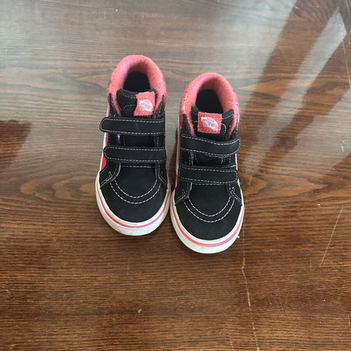 Vans μποτάκια για κορίτσι νούμερο 25,5 σαν καινούργιο, μαύρο και ροζ