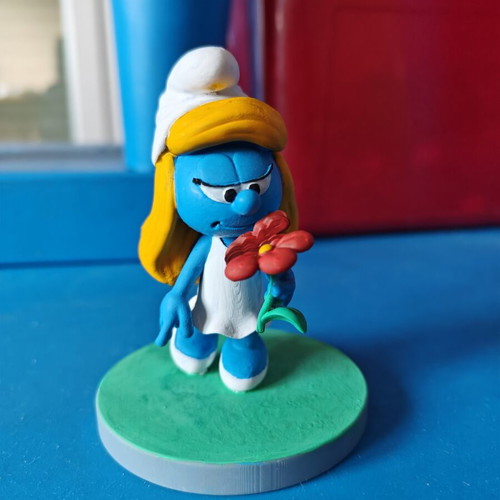 Smurfette 3D hand-painted model