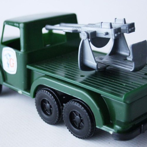 Vintage 70's Greek military truck with 17cm cannon Grecostyl new