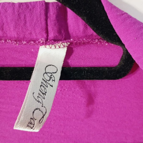Jacket-Shirt With Short Sleeve used, One Size, White and Pink