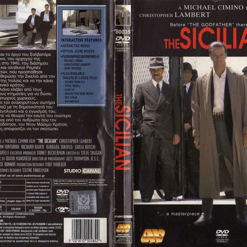 The Sicilian DVD used, action drama with subtitles