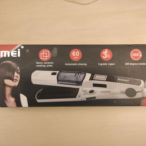 Kemei Ceramic Hair Straightener used