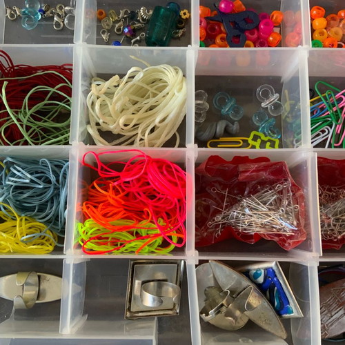 Jewelry materials case used