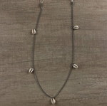 Glasses chain like new, silver with shells