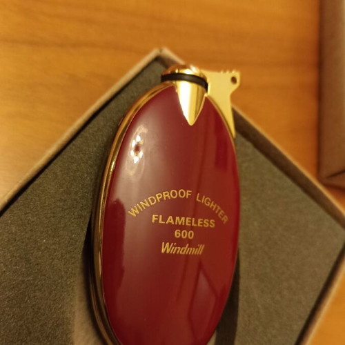 Flameless 600 Windmill Windproof Lighter new vintage for collectors